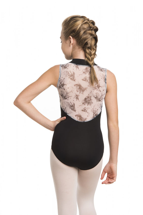 Girls Zip Front with Botanical Print - AW1062BT G