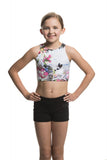 Girls Crop Top with Ballet Bunnies - AW321BB G