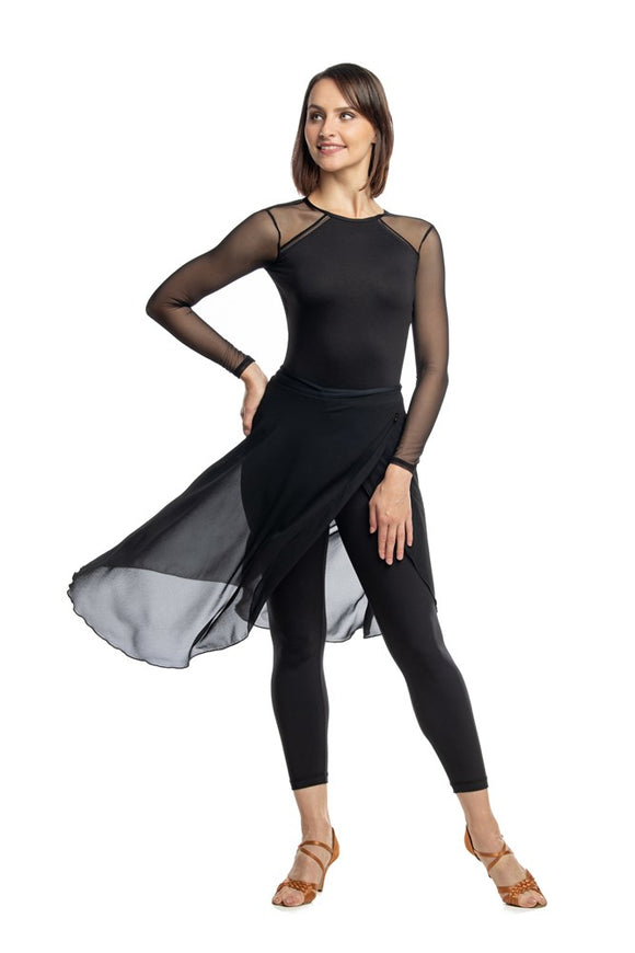 Ballroom Chiffon Wrap Skirt - AW-B206