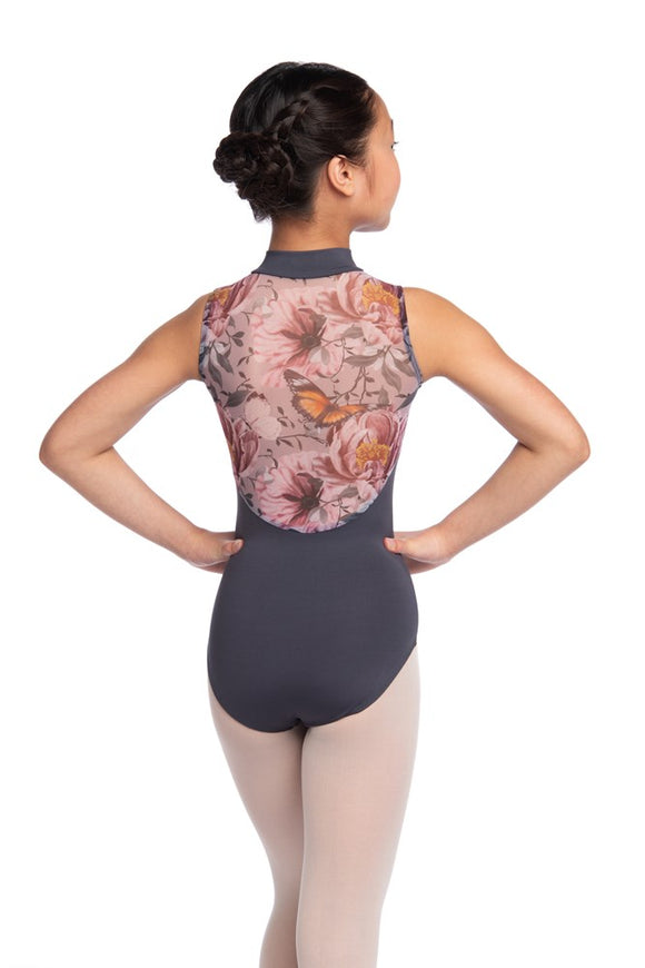Girls Zip Front with Butterfly Bloom Print - AW1062BB G