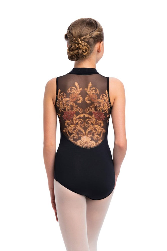 Girls Zip Front with Grand Elegance Print - AW1062GE G