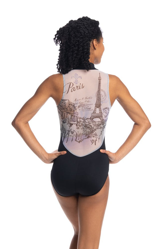 Zip Front with Paris Print New - AW1062PRN