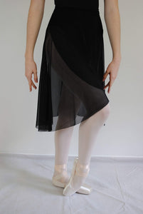 25" Long Wrap Skirt in Mesh - AW512ME
